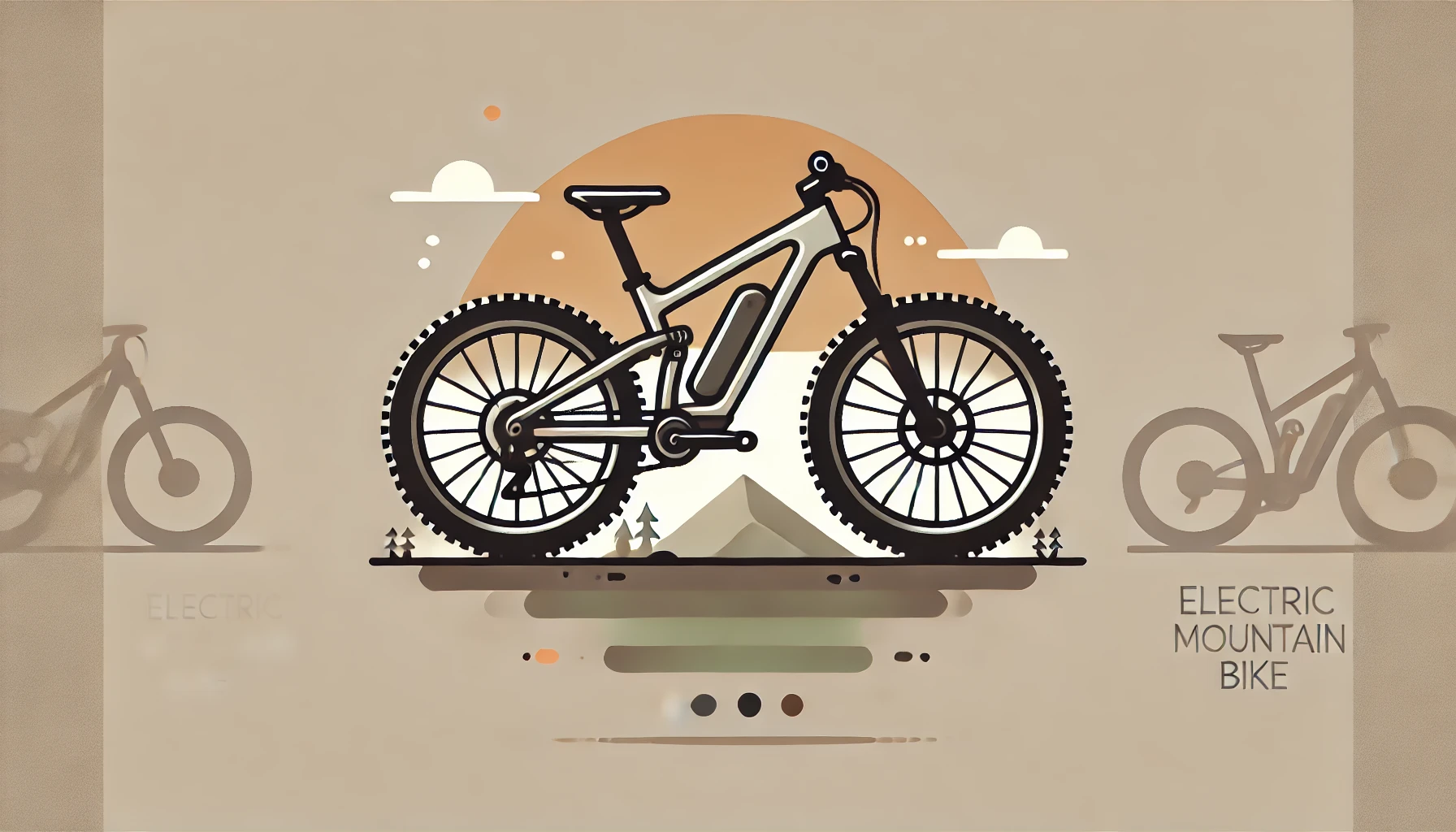 Imagen vectorial que representa una bicicleta de montaña barata