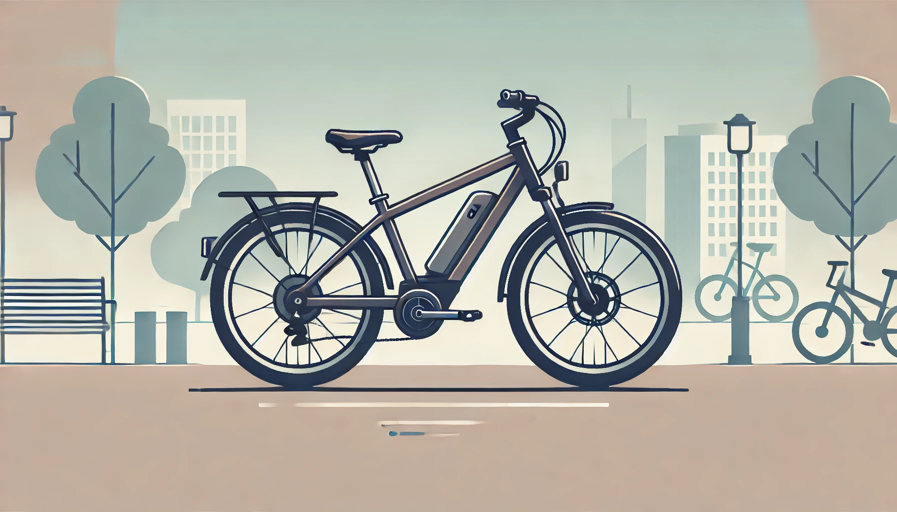 Imagen vectorial que representa una bicicleta de paseo para hombre